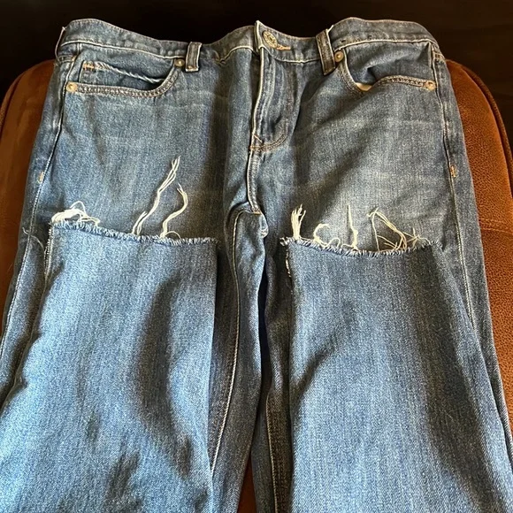 Express Girlfriend Step-Up Jeans - Picture 7 of 16